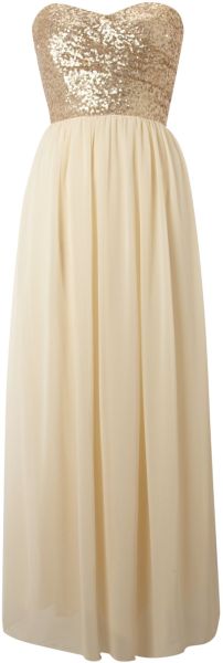 Tfnc Sequin Top Maxi Dress - Lyst