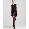 Vera Wang Navy Band Tank Dress  in Blue (black navy) - Lyst