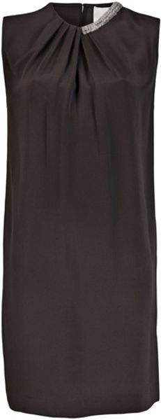 3.1 Phillip Lim Draped Dress in Black (asphalt) - Lyst
