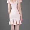 Alexander Mcqueen Ruffle Sleeve Dress in Pink - Lyst