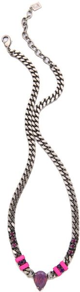 Dannijo Annabelle Necklace in Purple - Lyst