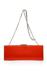 Ferragamo Orange Long Clutch