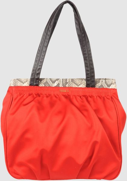 Furla Large Fabric Bag in Red (purple) - Lyst