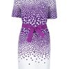 Giambattista Valli Faille Dress in Purple (white) - Lyst