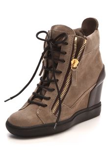 Giuseppe Zanotti Double Zip Wedge Sneakers - Lyst