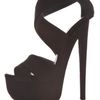 Giuseppe Zanotti Crisscross Suede Platform Sandals in Black (nero) - Lyst