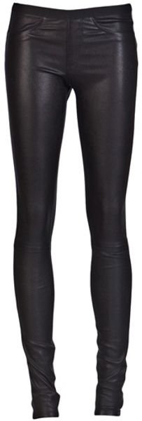 Helmut Lang Leather Legging - Lyst