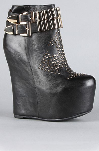 Jeffrey Campbell The Dollywood Shoe in Black and Gold in Black - Lyst