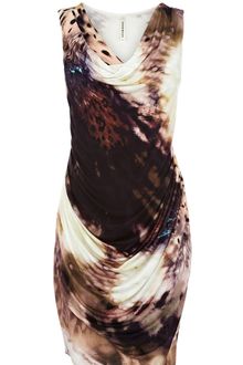 Karen Millen Smudge Print Jersey Tuni - Lyst