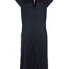 Lanvin Plunge Neck Dress in Black - Lyst