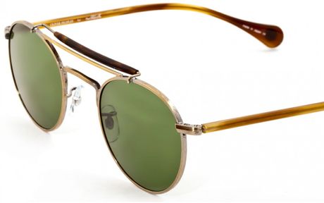 Oliver Peoples Soloist Round in Brown for Men (pewter with cobalto mineral glas) - Lyst