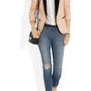 Rag & Bone Silver Tuxedo Cotton Blend Blazer in Pink (silver) - Lyst