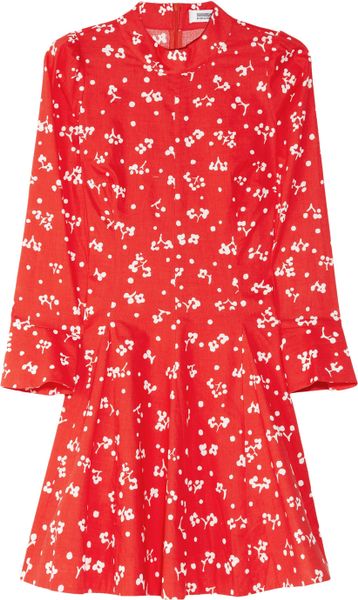 Sonia By Sonia Rykiel Floralprint Cotton Mini Dress in Floral - Lyst