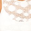 Tfnc Tfnc Dress Lace Peplum with Open Back in White - Lyst