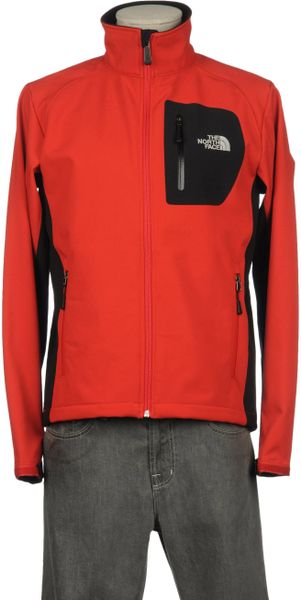 the north face red coat