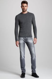 Versace Faded Gray Jeans - Lyst