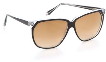 Victoria Beckham Stepped Square Sunglasses - Lyst