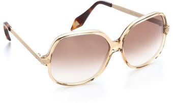 Victoria Beckham Acetate Butterfly Sunglasses - Lyst