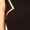 Asos Collection  Skater Dress with Plastic Panels in Black - Lyst