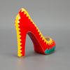 Christian Louboutin Peep Toe Pumps in Multicolor (red) - Lyst