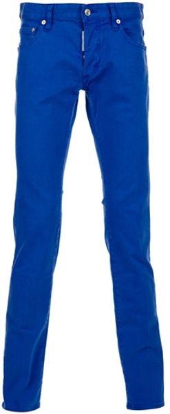 Dsquared2 Skinny Trouser in Blue for Men - Lyst