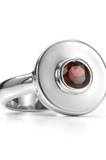 Elizabeth And James  Garnet Spiral Ring - Lyst