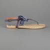 Lanvin Esparto Sandals in Blue (brown) - Lyst
