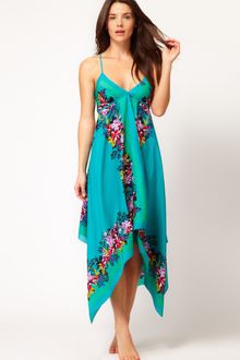Oasis Oasis Scarf Placement Dress - Lyst