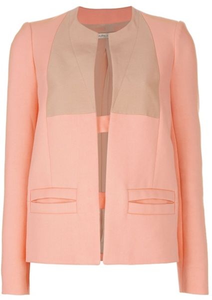 Balenciaga Bicolour Jacket in Pink (orange) - Lyst