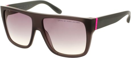 Marc Jacobs  Contrast Logo Sunglasses in Gray (grey) - Lyst