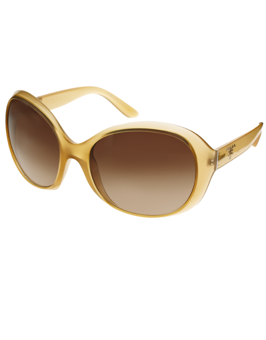 Prada Opal Sunglasses in Yellow (beige) Lyst