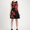 Alexander Mcqueen Floral Dress in Black - Lyst