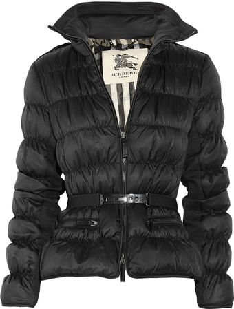 Burberry Belted Hooded Padded Shell Jacket - Lyst