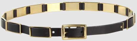 Celine Leather Belt in Black - Lyst