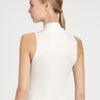 Donna Karan New York Sleeveless Chiffonedge Bodysuit in White (black) - Lyst