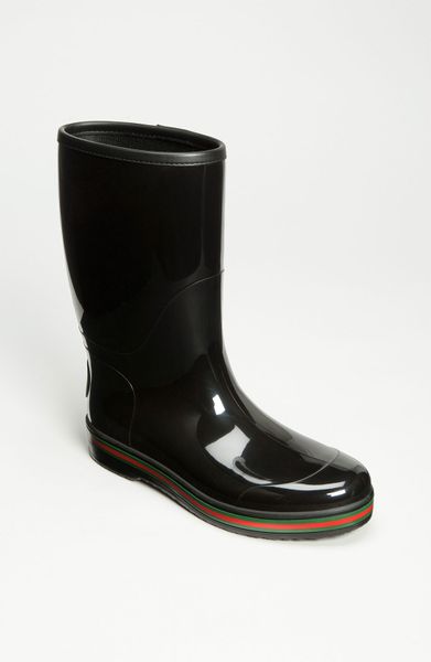 Gucci Brest Rain Boot in Black for Men | Lyst