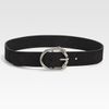 Gucci Horsehead Buckle Leather Belt in Black - Lyst