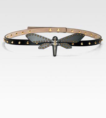 Gucci Studded Dragonfly Belt - Lyst