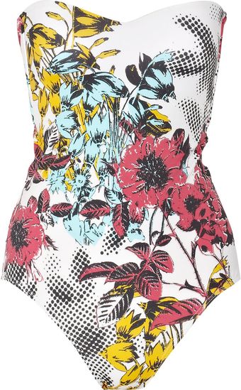 Jets by Jessika Allen Iconic Printed Bandeau Swimsuit - Lyst