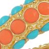 Kenneth Jay Lane 22karat Goldplated Cabochon Caterpillar Bangle in Gold - Lyst