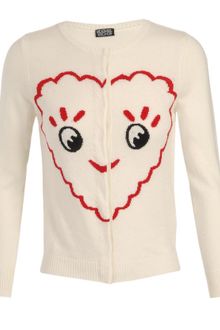 Meadham Kirchhoff Exclusive Vonda Woolblend Intarsia Cardigan - Lyst