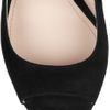 Miu Miu Glitterfinish Suede Mary Jane Pumps in Black - Lyst