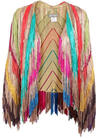 Tim Ryan Full Handfringed Knit Jacket - Lyst