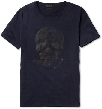 Alexander McQueen Skull Print Cotton T-Shirt - Lyst