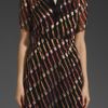 Anna Sui Toothbrush Print Dress in Black - Lyst