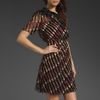 Anna Sui Toothbrush Print Dress in Black - Lyst