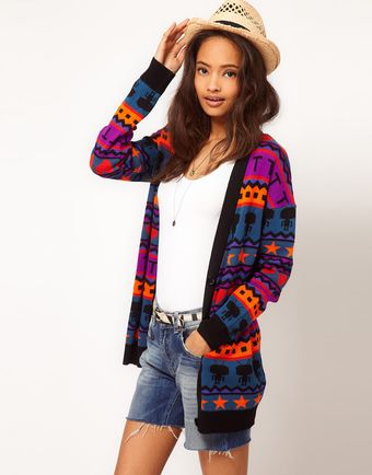 Asos Asos Robot Cardigan - Lyst