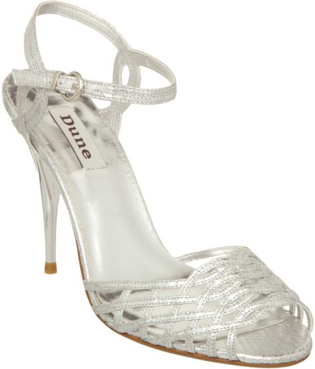 Dune Silver Sandals