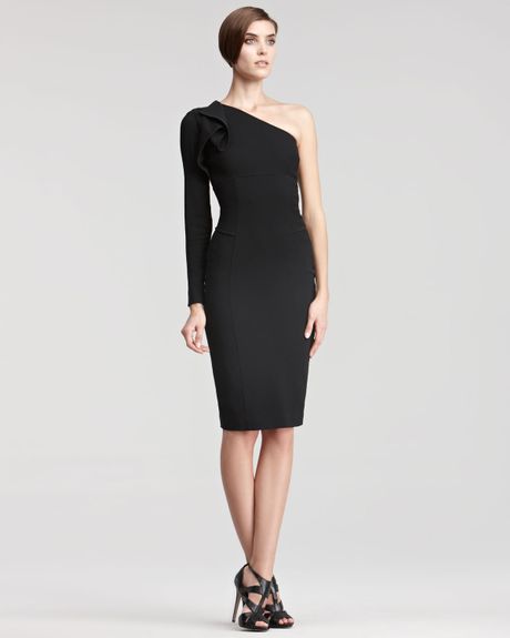 Elie Saab Onesleeve Dress in Black - Lyst