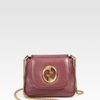Gucci Gucci Small Metallic Shoulder Bag in Pink (burgundy) - Lyst